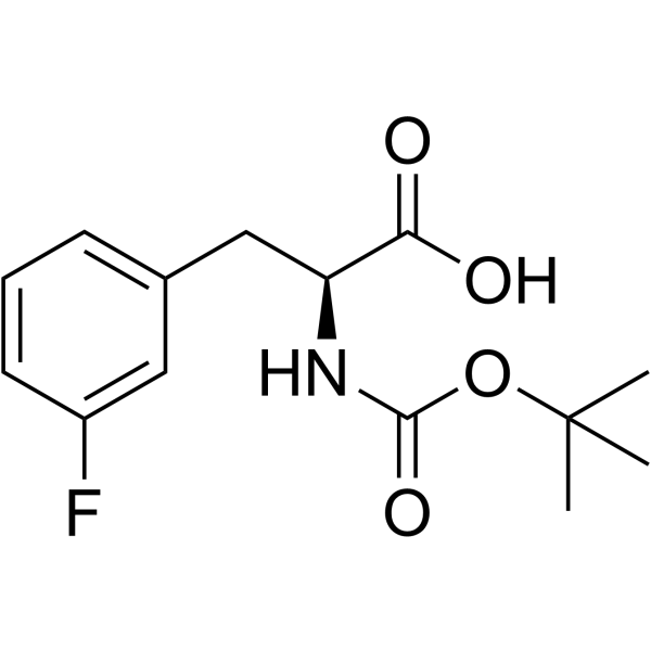 BOC-L-3-氟苯丙氨酸结构式