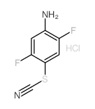 2,5-二氟-4-硫代氰基苯胺盐酸盐结构式