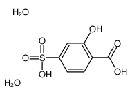 2-hydroxy-4-sulfobenzoic acid,dihydrate Structure