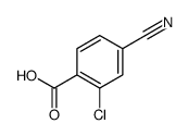 2-氯-4-氰基苯甲酸结构式