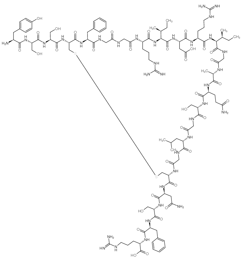 (Tyr0)-Atriopeptin II (rat) Structure