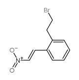 2-(2-溴乙基)-beta-硝基苯乙烯结构式