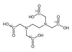 Ethylenediamine-N,N,N’,N’-tetraacetic Acid-13C4 Structure