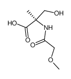 Serine,N-(methoxyacetyl)-2-methyl- (9CI)结构式
