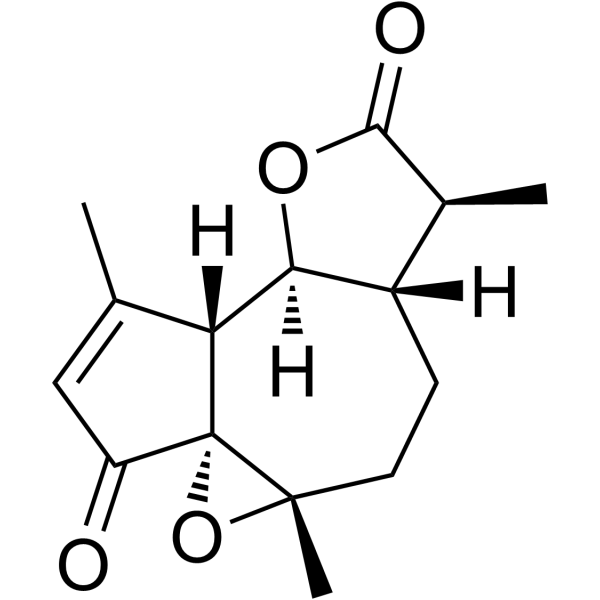 1β,10β-Epoxydesacetoxymatricarin Structure