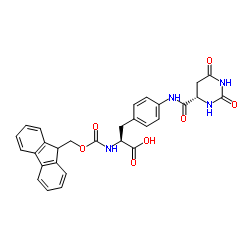 N-[芴甲氧羰基]-4-[[[(4S)-六氢-2,6-二氧代-4-嘧啶基]羰基]氨基]-L-苯丙氨酸图片