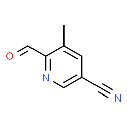 6-Formyl-5-methylnicotinonitrile Structure
