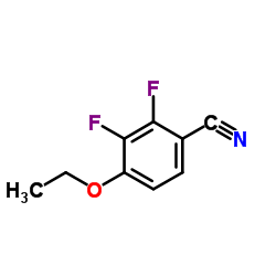 2,3-二氟-4-氰基苯乙醚结构式
