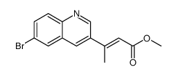methyl 3-(6-bromoquinolin-3-yl)but-2-enoate结构式