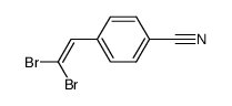 1,1-dibromo-2-(4-cyanophenyl)ethene结构式