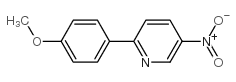 2-(4-甲氧基苯基)-5-硝基吡啶结构式