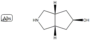 (3AR,5R,6AS)-REL-OCTAHYDROCYCLOPENTA[C]PYRROL-5-OL HCL Structure