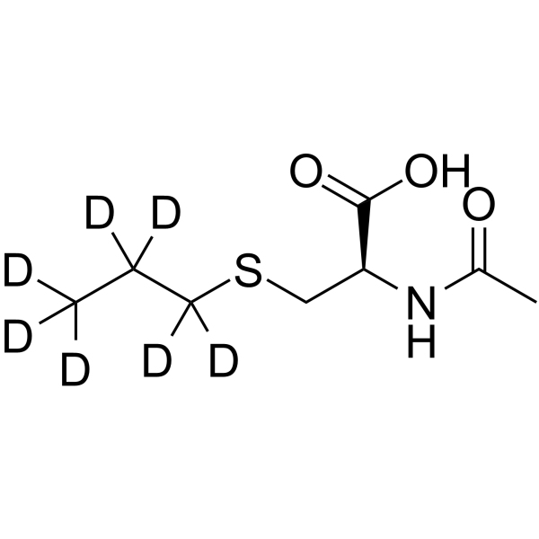 N-Acetyl-S-propyl-L-cysteine-d7 Structure