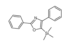 5-(trimethylsilyl)-2,4-diphenyloxazole结构式