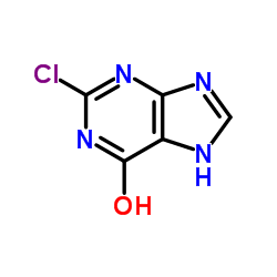 2-氯-6-羟基嘌呤结构式