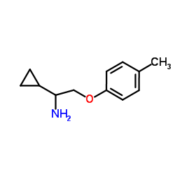 1-cyclopropyl-2-(4-methylphenoxy)ethanamine Structure