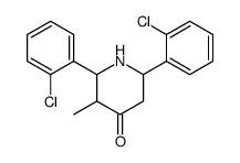 2,6-bis(2-chlorophenyl)-3-methylpiperidin-4-one Structure