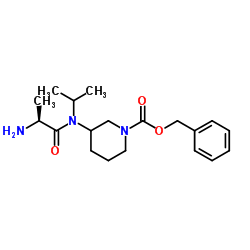 Benzyl 3-[L-alanyl(isopropyl)amino]-1-piperidinecarboxylate Structure