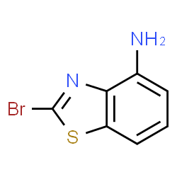2-溴-苯并[d]噻唑-4-胺结构式