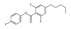 (4-fluorophenyl) 2,6-difluoro-4-pentylbenzoate Structure