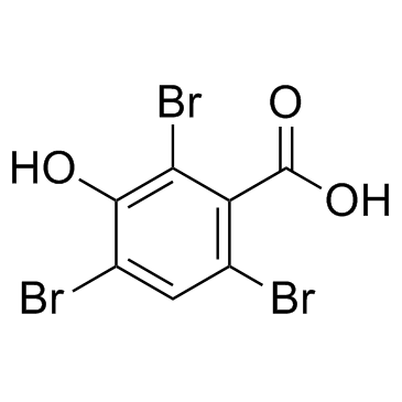 2,4,6-三溴-3-羟基苯甲酸(TBHBA)结构式