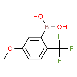 5-methoxy-2-(trifluoromethyl)phenylboronic acid结构式