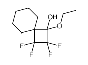 1-ethoxy-2,2,3,3-tetrafluorospiro[3.5]nonan-1-ol结构式
