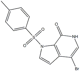 4-Bromo-1-tosyl-1H-pyrrolo[2, 3-c]pyridin-7(6H)-one Structure