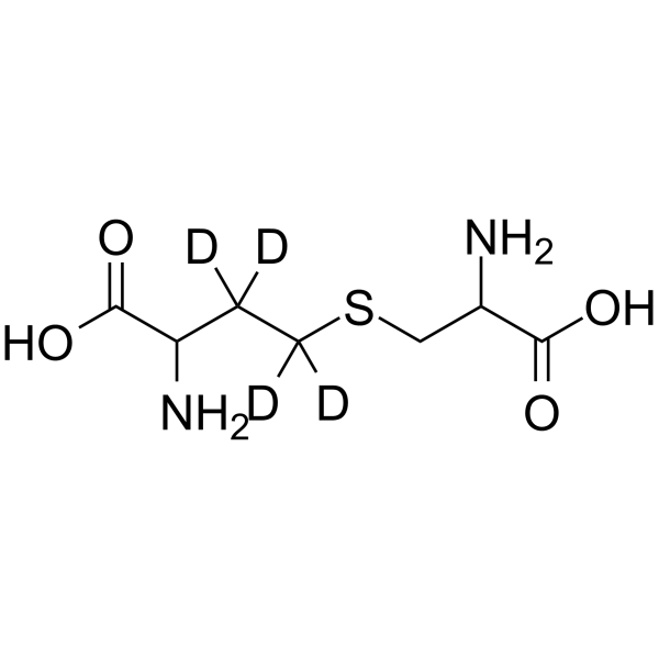 L-胱硫醚-D4结构式