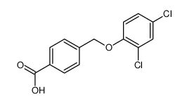 4-[(2,4-Dichlorophenoxy)methyl]benzoic acid Structure
