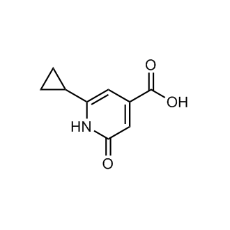 6-环丙基-2-氧代-1,2-二氢吡啶-4-羧酸结构式