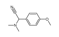 Dimethylamino(4-methoxyphenyl)acetonitril结构式