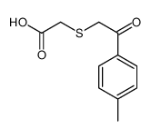 2-[2-(4-methylphenyl)-2-oxoethyl]sulfanylacetic acid Structure