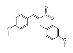 1-methoxy-4-(3-(4-methoxyphenyl)-2-nitro-1-propenyl)benzene结构式