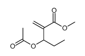 methyl 3-acetyloxy-2-methylidenepentanoate结构式