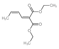diethyl 2-but-2-enylidenepropanedioate结构式