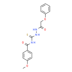 4-methoxy-N-{[2-(phenoxyacetyl)hydrazino]carbonothioyl}benzamide picture
