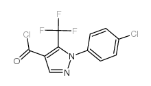 1-(4-氯苯基)-5-(三氟甲基)-1H-吡唑-4-羰酰氯结构式