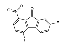 4,7-Difluor-1-nitro-fluoren-9-on结构式