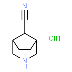 3-氮杂双环[3.2.1]辛烷-8-甲腈盐酸盐结构式