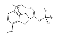 (4S,7aR,12bS)-9-methoxy-3-methyl-7-(trideuteriomethoxy)-2,4,7a,13-tetrahydro-1H-4,12-methanobenzofuro[3,2-e]isoquinoline Structure