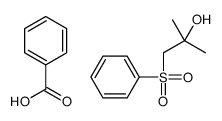 1-(benzenesulfonyl)-2-methylpropan-2-ol,benzoic acid Structure