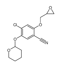 1-[5-chloro-2-cyano-4-(tetrahydropyran-2-yloxy)phenoxy]-2,3-epoxypropane结构式