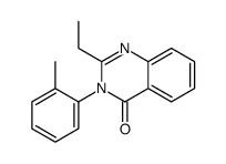 2-ethyl-3-(2-methylphenyl)quinazolin-4-one结构式