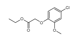 ethyl 2-methoxy-4-chlorophenoxyacetate结构式
