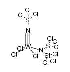 (bis(trichlorosilyl)amino)((trichlorosilyl)-l4-azanylidyne)tungsten(VII) chloride结构式