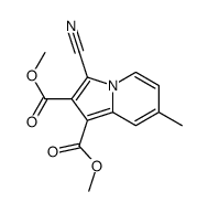 dimethyl 3-cyano-7-methylindolizine-1,2-dicarboxylate Structure