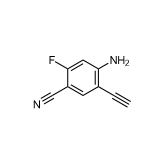 4-Amino-5-ethynyl-2-fluorobenzonitrile Structure