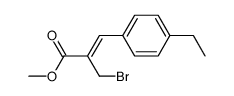 methyl (2Z)-2-(bromomethyl)-3-(4-ethylphenyl)prop-2-enoate Structure