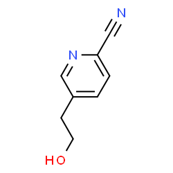2-Pyridinecarbonitrile,5-(2-hydroxyethyl)-(9CI) Structure